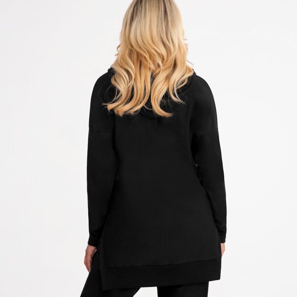 Bamboo Fleece Hoodie, Black - Picture 4 of 5